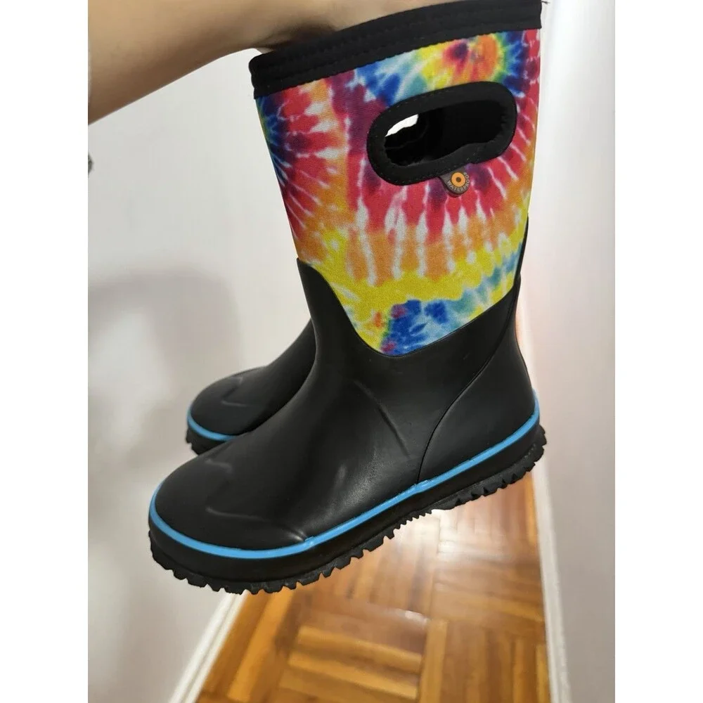 Bogs Kids Tie Dye Winter Boots Size 2y Waterproof Insulated
